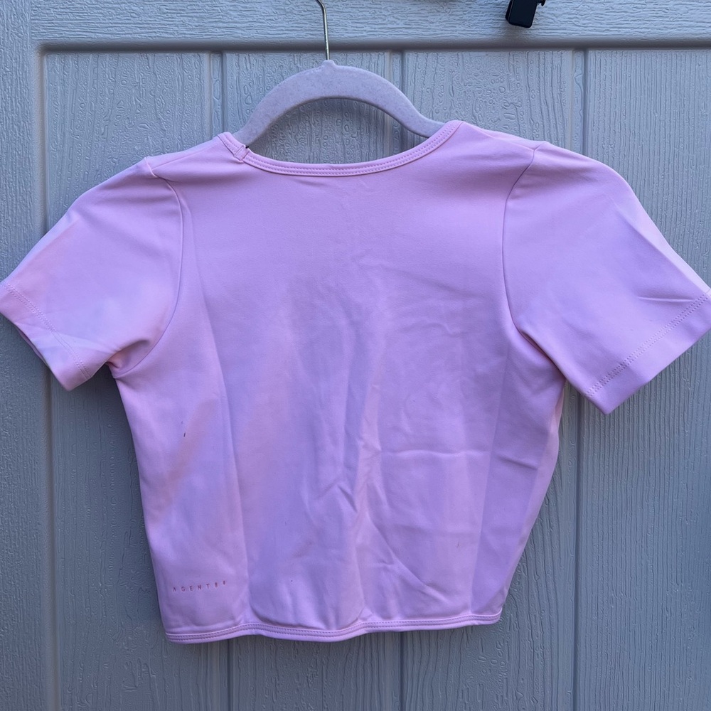 Agent84 Laguna Tee Top in Guava. - Picture 3 of 5